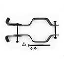 Nationwide Industries [NW6185-BK] Steel Gate Fork Flip Latch Kit w/ Handle - Black Finish - 12" L