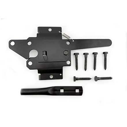 Nationwide Industries [NW38308Q] Steel Wood Gate Hatchet Latch - Standard Post - Pad Lockable - Black