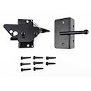 Nationwide Industries [NW6068-SSBD] Steel PVC/Vinyl Gate Hatchet Latch - Narrow Flange - Pad Lockable - Black