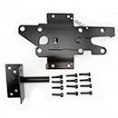 Nationwide Industries [WI-SPLDL] Stainless Steel PVC/Vinyl Gate Hatchet Latch - 5" Post - Pad Lockable - Black