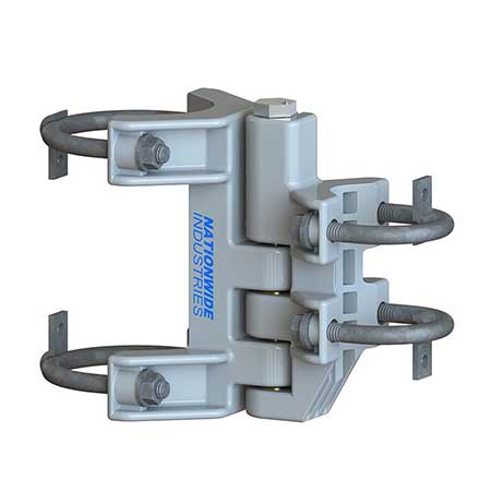 Nationwide Industries [CL-7211-GY] Self Closing Chain Link Gate Hinge - 1-3/8" - 2" Gate - 2-3/8" to 2-7/8" Post - Gray