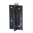 Nationwide Industries [NW093A-2S-26] Aluminum Ornamental Gate Self Closing Hinge - 1" Post - Black Finish - Pair - 4" H