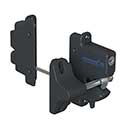 Nationwide Industries [KLX2-P2-BK] Keystone® X2 External Mount Gate Latch - 2-Sided Reversible - Key-Locking - Black Finish