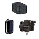 Nationwide Industries [NWKIT-VNYL-5] Vinyl Gate Hardware Kit - 5" Gate - 2 Hinge - Flat Black Finish