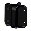 Nationwide Industries [WI-NGH-SB] Ornamental Gate Handle w/ Bumper - Black Finish - 4&quot; W