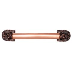 Notting Hill [NHO-500-AC-14PL] Solid Pewter/Brass Appliance/Door Pull Handle - Acanthus - Plain Bar - Antique Copper Finish - 14 1/4&quot; L