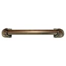 Notting Hill [NHO-500-DB-12PL] Solid Pewter/Brass Appliance/Door Pull Handle - Acanthus - Plain Bar - Dark Brass Finish - 12 1/4" L