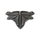 Notting Hill [NHK-107-AP] Solid Pewter Cabinet Knob - Dragonfly - Antique Pewter Finish - 1 3/4" W