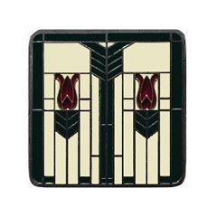 Notting Hill [NHK-117-AP-C] Solid Pewter Cabinet Knob - Prairie Tulips - Antique Pewter Finish - Evergreen - 1 1/4" Sq.