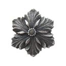 Notting Hill [NHK-125-AP] Solid Pewter Cabinet Knob - Opulent Flower - Antique Pewter Finish - 1 5/8" Dia.