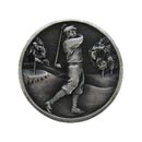 Notting Hill [NHK-130-AP] Solid Pewter Cabinet Knob - Gentlemen Golfer - Antique Pewter Finish - 1 1/8&quot; Dia.