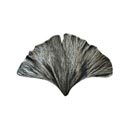 Notting Hill [NHK-147-AP] Solid Pewter Cabinet Knob - Gingko Leaf - Antique Pewter Finish - 2 1/8&quot; W