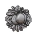 Notting Hill [NHK-154-AP] Solid Pewter Cabinet Knob - Georgia Peach - Antique Pewter Finish - 1 5/8" Dia.