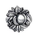 Notting Hill [NHK-154-BP] Solid Pewter Cabinet Knob - Georgia Peach - Brilliant Pewter Finish - 1 5/8" Dia.