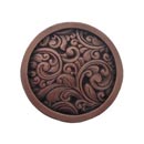 Notting Hill [NHK-159-AC] Solid Pewter Cabinet Knob - Saddleworth - Antique Copper Finish - 1 3/8" Dia.