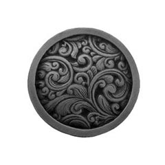 Notting Hill [NHK-159-AP] Solid Pewter Cabinet Knob - Saddleworth - Antique Pewter Finish - 1 3/8&quot; Dia.