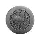 Notting Hill [NHK-167-AP] Solid Pewter Cabinet Knob - Rooster - Antique Pewter Finish - 1 7/16" Dia.