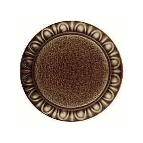 Notting Hill [NHK-168-AB] Solid Pewter Cabinet Knob - Egg & Dart - Antique Brass Finish - 1 3/8" Dia.