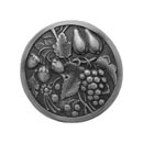 Notting Hill [NHK-174-AP] Solid Pewter Cabinet Knob - Tuscan Bounty - Antique Pewter Finish - 1 3/8" Dia.