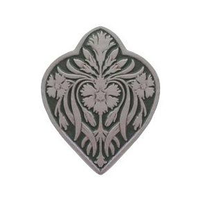 Notting Hill [NHK-178-AP-C] Solid Pewter Cabinet Knob - Dianthus - Sage w/ Antique Pewter Finish - 1 1/2" W