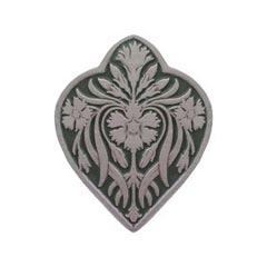 Notting Hill [NHK-178-AP-C] Solid Pewter Cabinet Knob - Dianthus - Sage w/ Antique Pewter Finish - 1 1/2&quot; W
