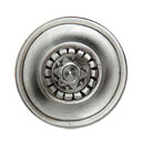 Notting Hill [NHK-206-AP] White Metal Cabinet Knob - Portobello Road - Antique Pewter Finish - 1 1/4&quot; Dia.