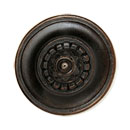 Notting Hill [NHK-206-DB] White Metal Cabinet Knob - Portobello Road - Dark Brass Finish - 1 1/4" Dia.