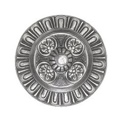 Notting Hill [NHK-208-AP] White Metal Cabinet Knob - Kensington - Antique Pewter Finish - 1 1/2&quot; Dia.