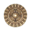 Notting Hill [NHK-208-SG] White Metal Cabinet Knob - Kensington - 24K Satin Gold Finish - 1 1/2&quot; Dia.