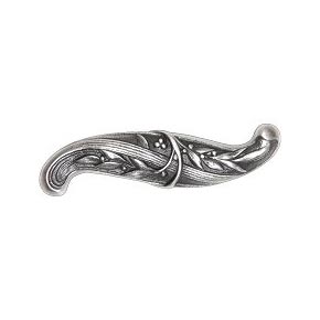 Notting Hill [NHK-209-AP] White Metal Cabinet Knob - Chelsea - Antique Pewter Finish - 3" W