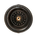 Notting Hill [NHK-210-DB] White Metal Cabinet Knob - Portobello Road w/ Swarovski Crystal - Dark Brass Finish - 1 1/4&quot; Dia.