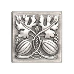 Notting Hill [NHK-251-AP] Solid Pewter Cabinet Knob - Autumn Squash - Antique Pewter Finish - 1 1/2&quot; Sq.