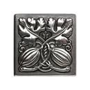 Notting Hill [NHK-251-BP] Solid Pewter Cabinet Knob - Autumn Squash - Brilliant Pewter Finish - 1 1/2" Sq.