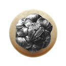 Notting Hill [NHW-709N-AP] Wood Cabinet Knob - Leap Frog - Natural - Antique Pewter Finish - 1 1/2&quot; Dia.