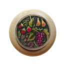 Notting Hill [NHW-713N-BHT] Wood Cabinet Knob - Tuscan Bounty - Natural - Hand-Tinted Antique Brass Finish - 1 1/2" Dia.