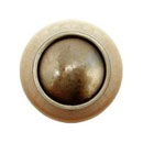 Notting Hill [NHW-761N-AB] Wood Cabinet Knob - Plain Dome - Natural - Antique Brass Finish - 1 1/2&quot; Dia.