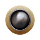 Notting Hill [NHW-761N-AP] Wood Cabinet Knob - Plain Dome - Natural - Antique Pewter Finish - 1 1/2&quot; Dia.
