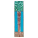 Notting Hill [NHP-322-BP-A] Solid Pewter Cabinet Pull Handle - Royal Palm - Vertical - Brilliant Pewter Finish - Turquoise - 4" L