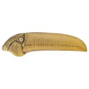 Notting Hill [NHP-330-AB-L] Solid Pewter Cabinet Pull Handle - Toucan - Left Side - Antique Brass Finish - 4 3/8" L