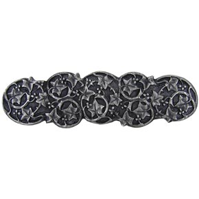 Notting Hill [NHP-605-AP] Solid Pewter Cabinet Pull Handle - Ivy w/ Berries - Antique Pewter Finish - 4" L