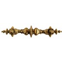 Notting Hill [NHP-606-SG] White Metal Cabinet Pull Handle - Portobello Road Plain - Oversized - 24K Satin Gold Finish - 6 3/8" L