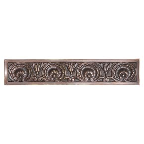 Notting Hill [NHP-608-DB] White Metal Cabinet Pull Handle - Kensington - Oversized - Dark Brass Finish - 5 3/16" L