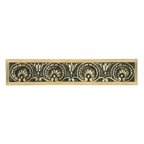 Notting Hill [NHP-608-SG] White Metal Cabinet Pull Handle - Kensington - Oversized - 24K Satin Gold Finish - 5 3/16" L