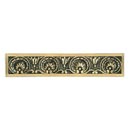 Notting Hill [NHP-608-SG] White Metal Cabinet Pull Handle - Kensington - Oversized - 24K Satin Gold Finish - 5&quot; C/C - 5 3/16&quot; L