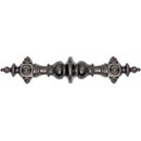 Notting Hill [NHP-610-DB] White Metal Cabinet Pull Handle - Portobello Road w/ Crystals - Oversized - Dark Brass Finish - 5&quot; C/C - 6 3/8&quot; L