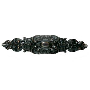 Notting Hill [NHP-611-DB] White Metal Cabinet Pull Handle - Queensway - Oversized - Dark Brass Finish - 5 7/8" L
