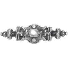 Notting Hill [NHP-612-AP] White Metal Cabinet Pull Handle - Pembridge - Antique Pewter Finish - 3 5/8" L