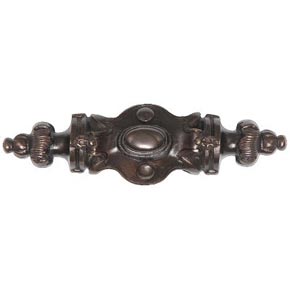 Notting Hill [NHP-612-DB] White Metal Cabinet Pull Handle - Pembridge - Dark Brass Finish - 3 5/8" L