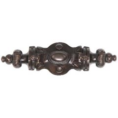 Notting Hill [NHP-612-DB] White Metal Cabinet Pull Handle - Pembridge - Dark Brass Finish - 3 5/8" L