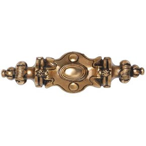 Notting Hill [NHP-612-SG] White Metal Cabinet Pull Handle - Pembridge - 24K Satin Gold Finish - 3 5/8" L